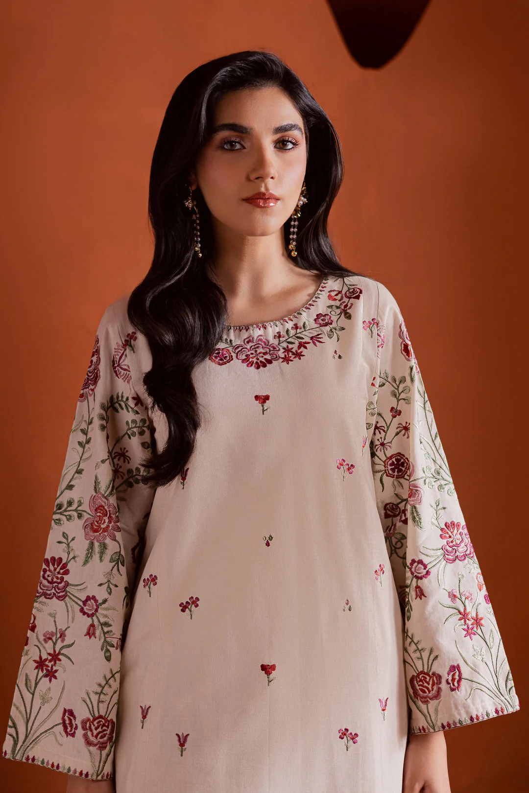 Best Seller - Colours - 2Pc Stitched Embroidered Dress - Image 7