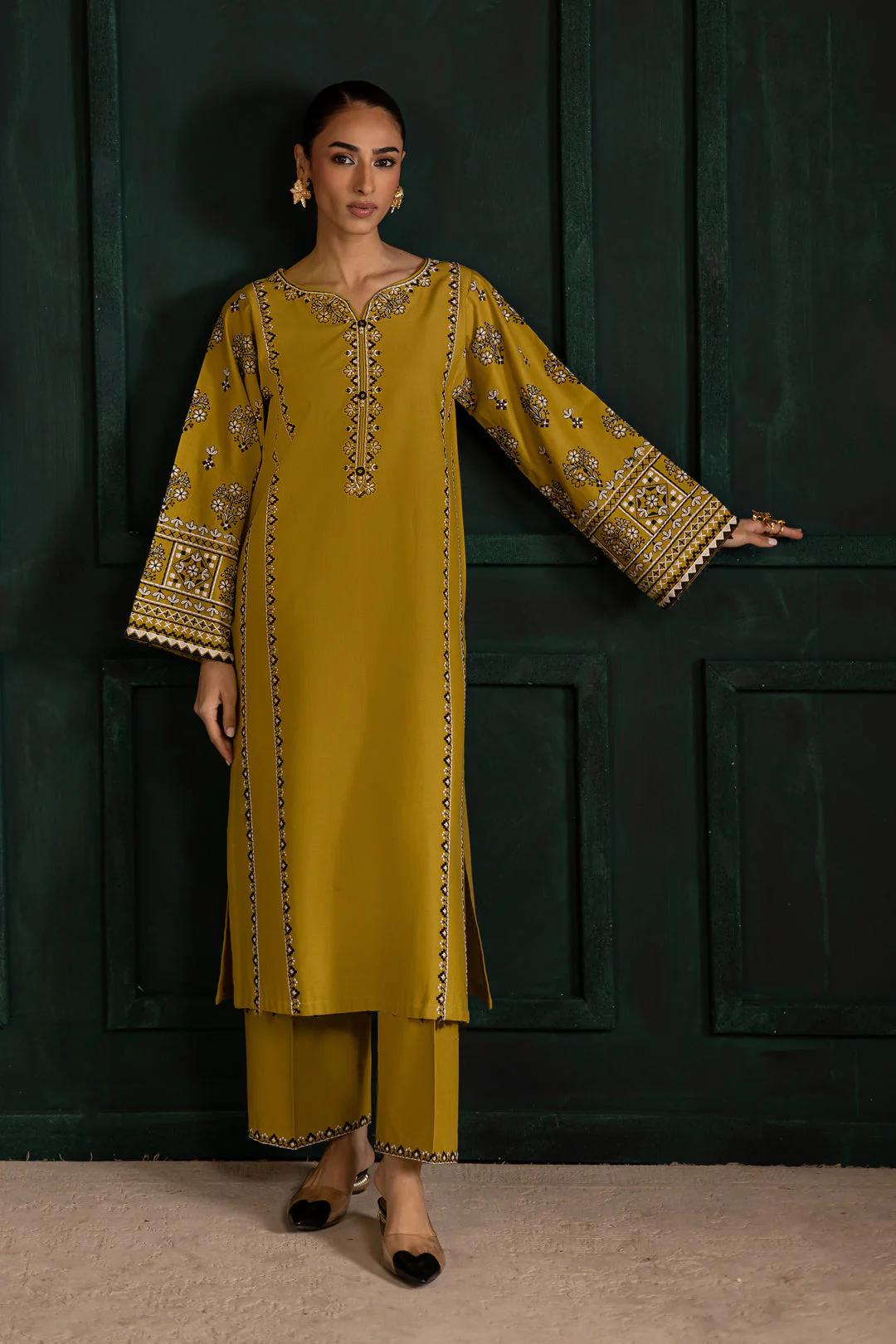Best Seller - Kantha - 2Pc Stitched Embroidered Dress - Image 3