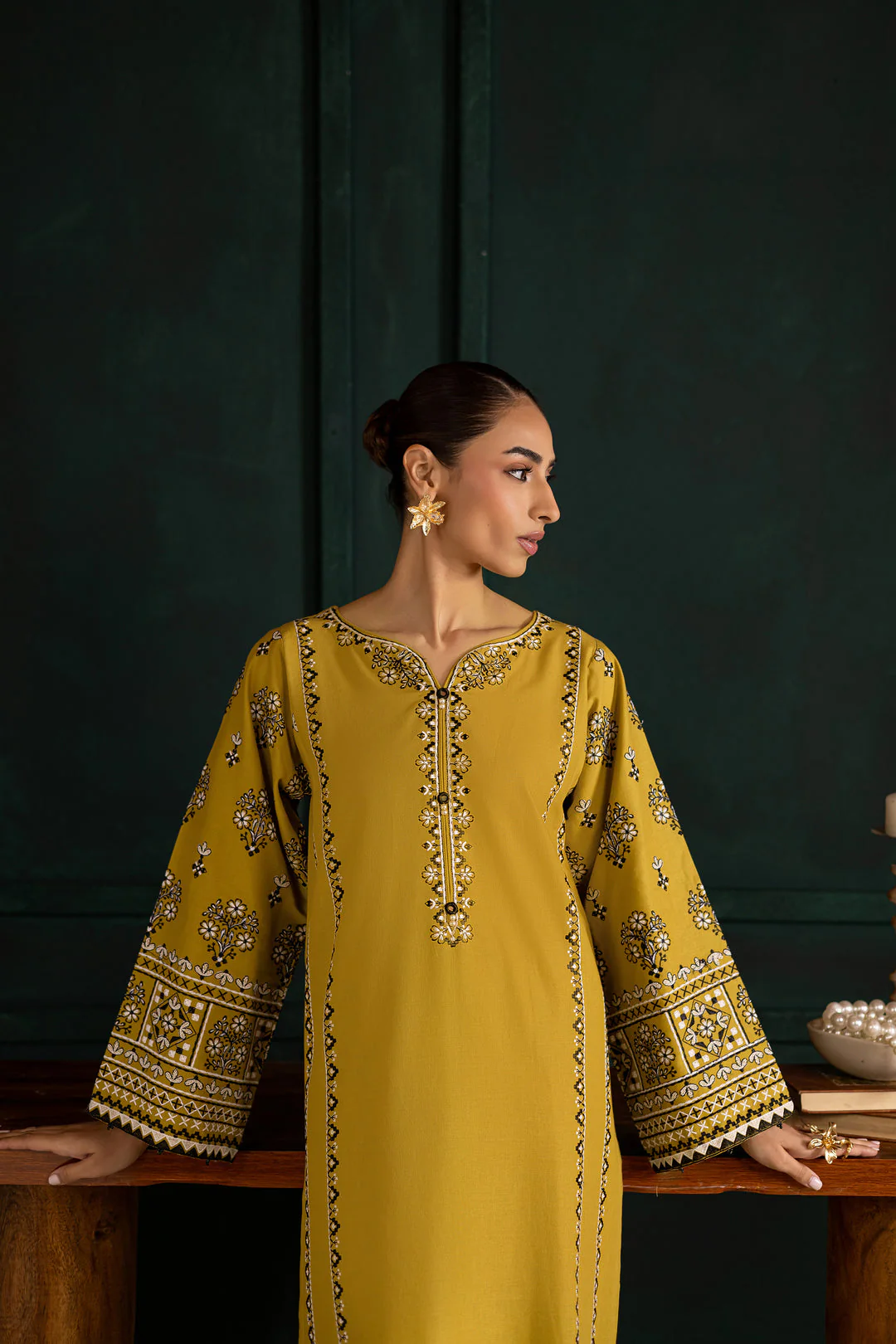 Best Seller - Kantha - 2Pc Stitched Embroidered Dress - Image 5