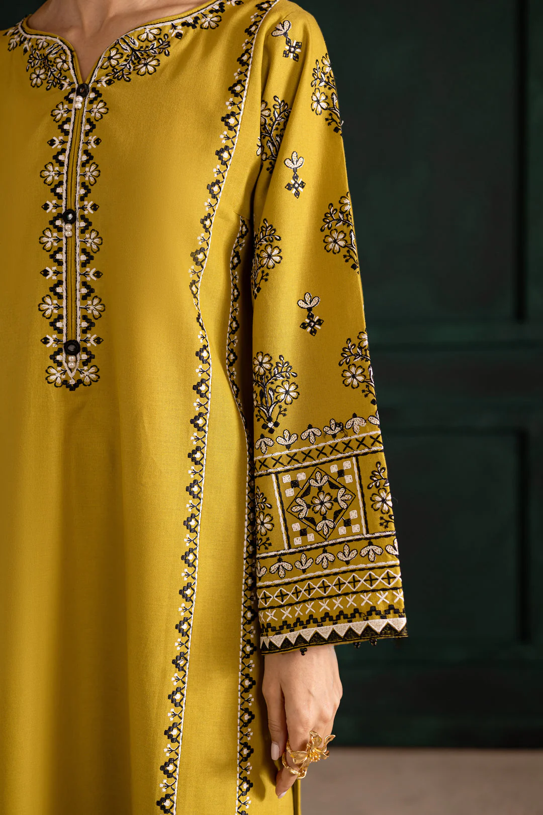 Best Seller - Kantha - 2Pc Stitched Embroidered Dress - Image 7